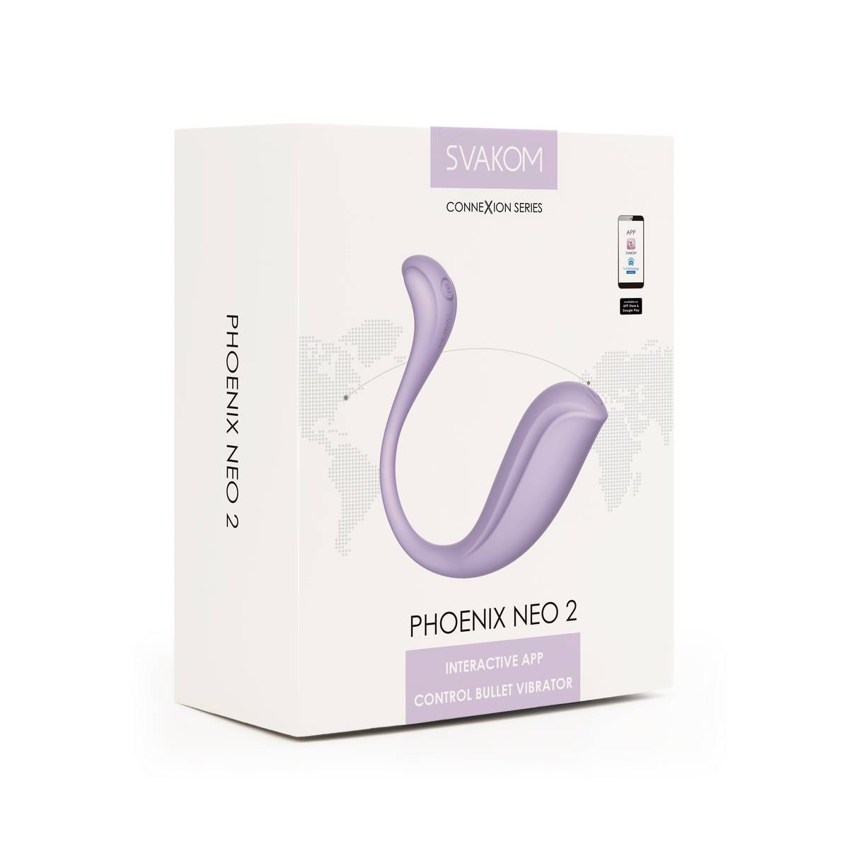 Phoenix Neo 2 интерактивный вибромассажер, лиловый