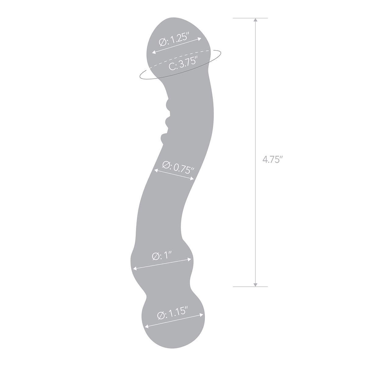 Glas Изогнутый стимулятор точки G Curved G-Spot