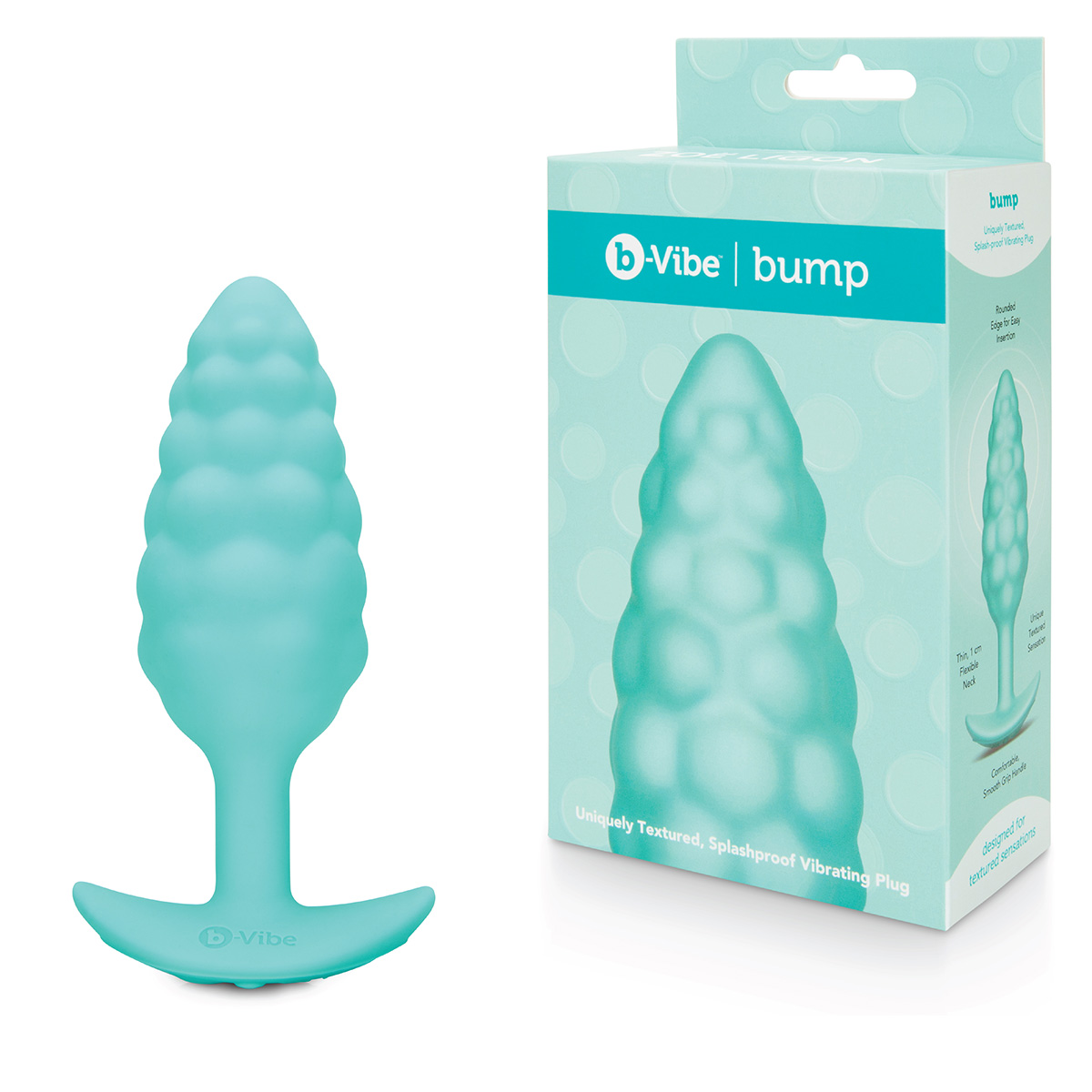 b-Vibe Анальный текстурированный плаг с вибрацией от b-Vibe Bump