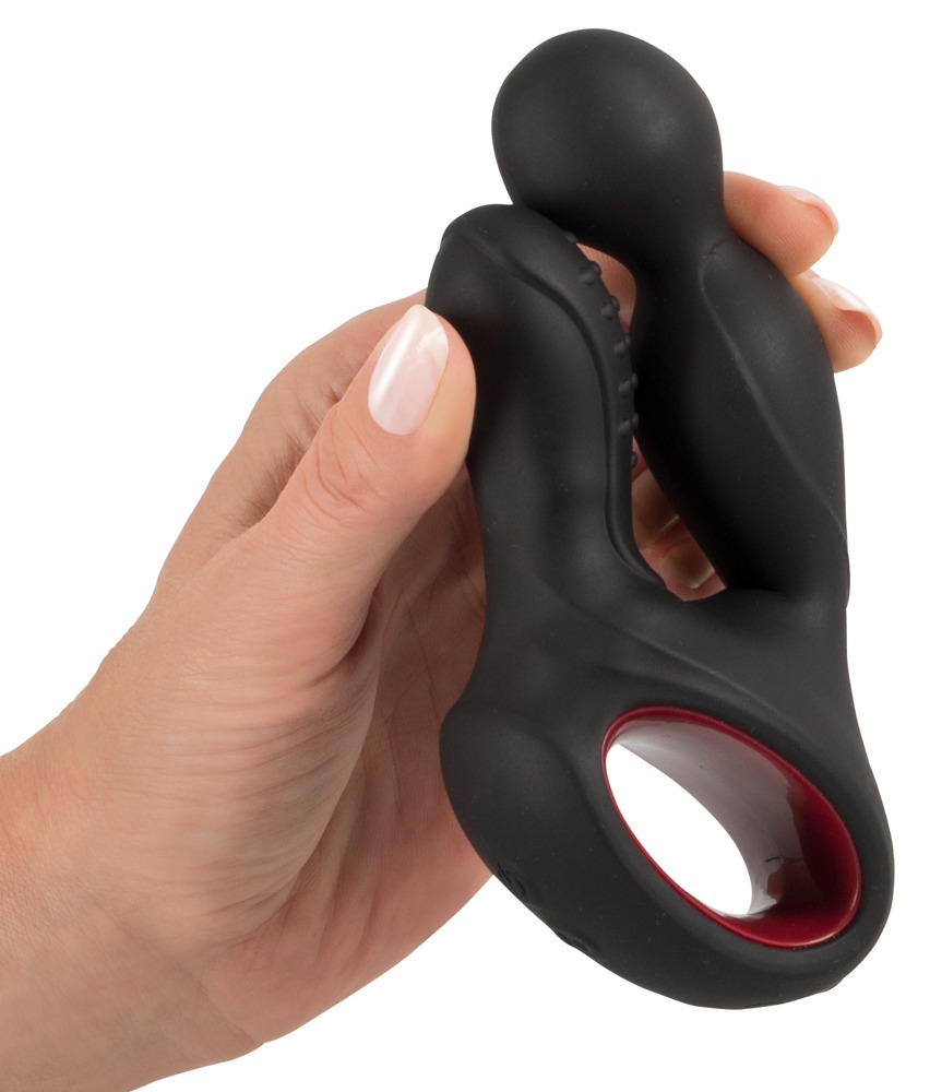 Вибромассажер простаты с нагревом и ротацией Silicone Prostate Plug