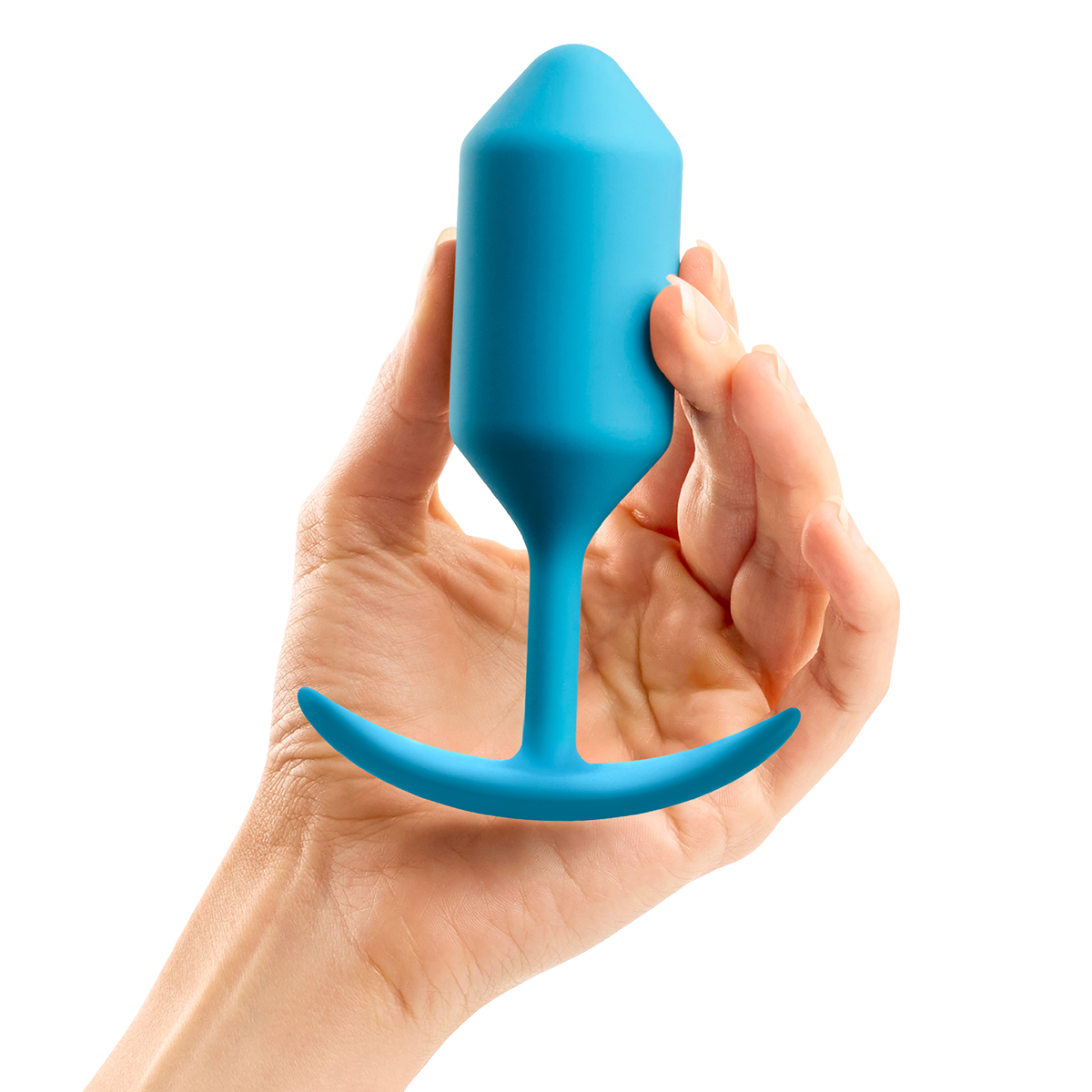 b-Vibe Профессиональная пробка для ношения B-vibe Snug Plug 3 голубая