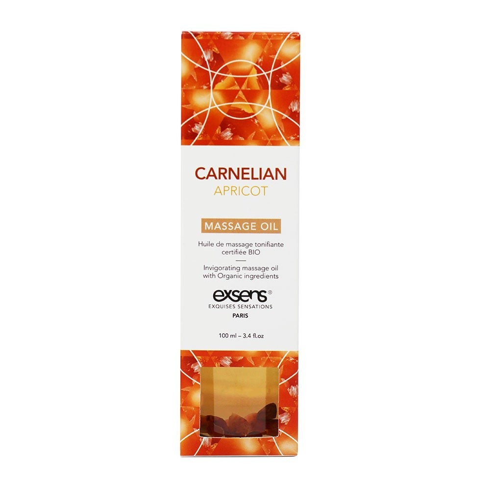 Органическое массажное масло с камнями CARNELIAN APRICOT
