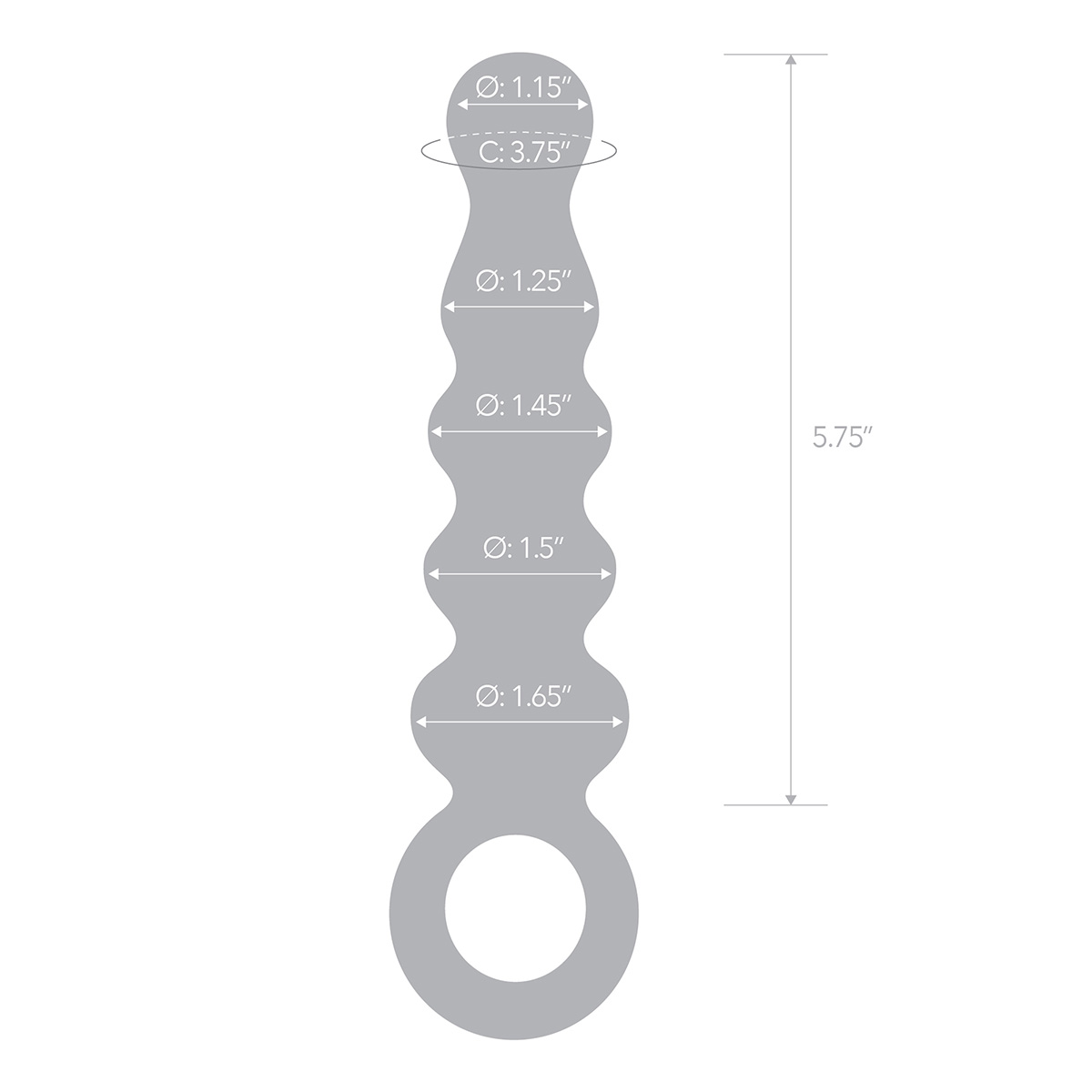 Glas Анальный розовый жезл QUINTESSENCE ANAL SLIDER