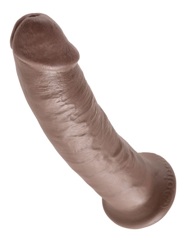 Фаллоимитатор на присоске коричневый King Cock 9