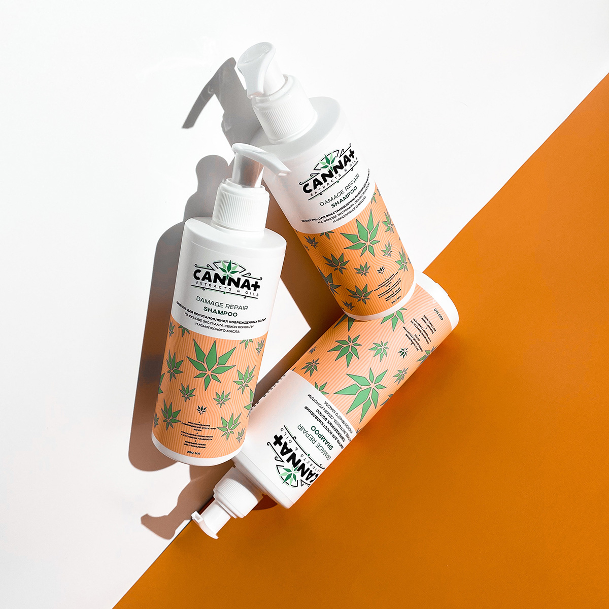 CANNA+ Шампунь для поврежденных волос с кератином CANNA+ Damage Repair Shampoo 250 мл