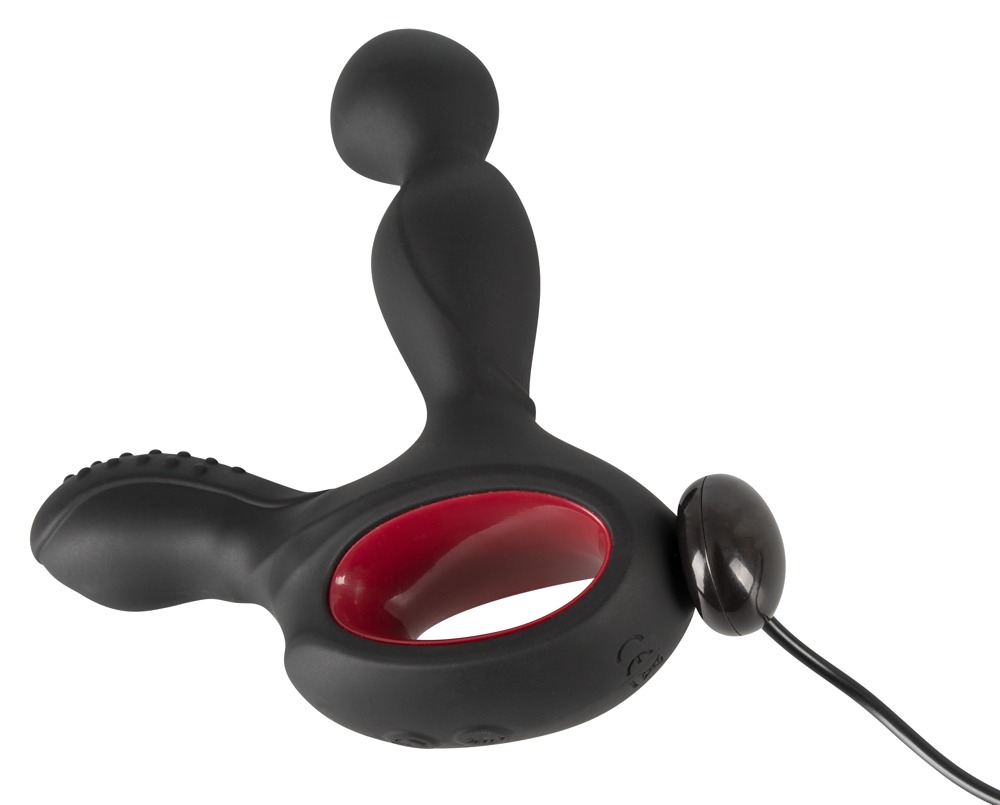 Вибромассажер простаты с нагревом и ротацией Silicone Prostate Plug