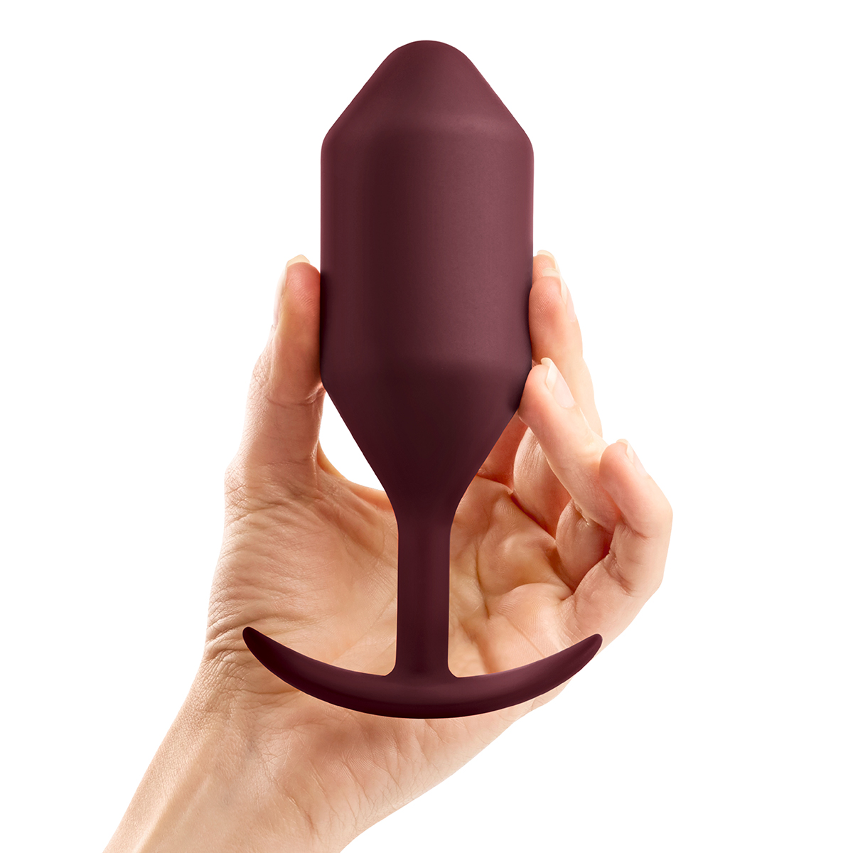 b-Vibe Профессиональная пробка для ношения B-vibe Snug Plug 5 бордо