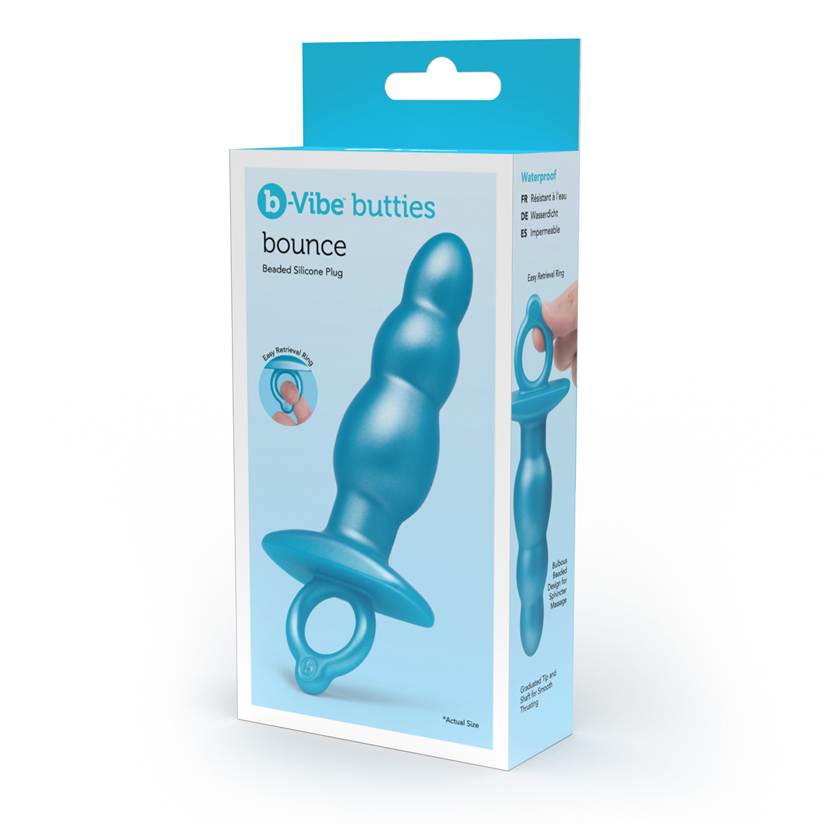 b-Vibe Анальная елочка из силикона BOUNCE PLUG