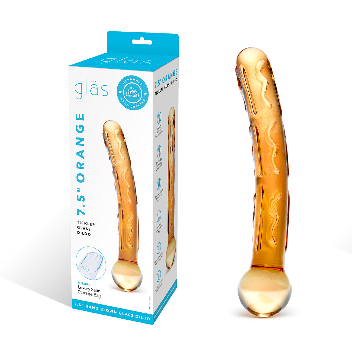 Glas Трость из стекла для стимуляции ORANGE TICKLER
