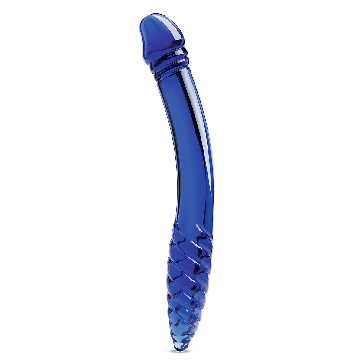 Glas Двухголовый рельефный стимулятор 11 in Double-sided Glass Dildo For G-Spot P-Spot Stimulation