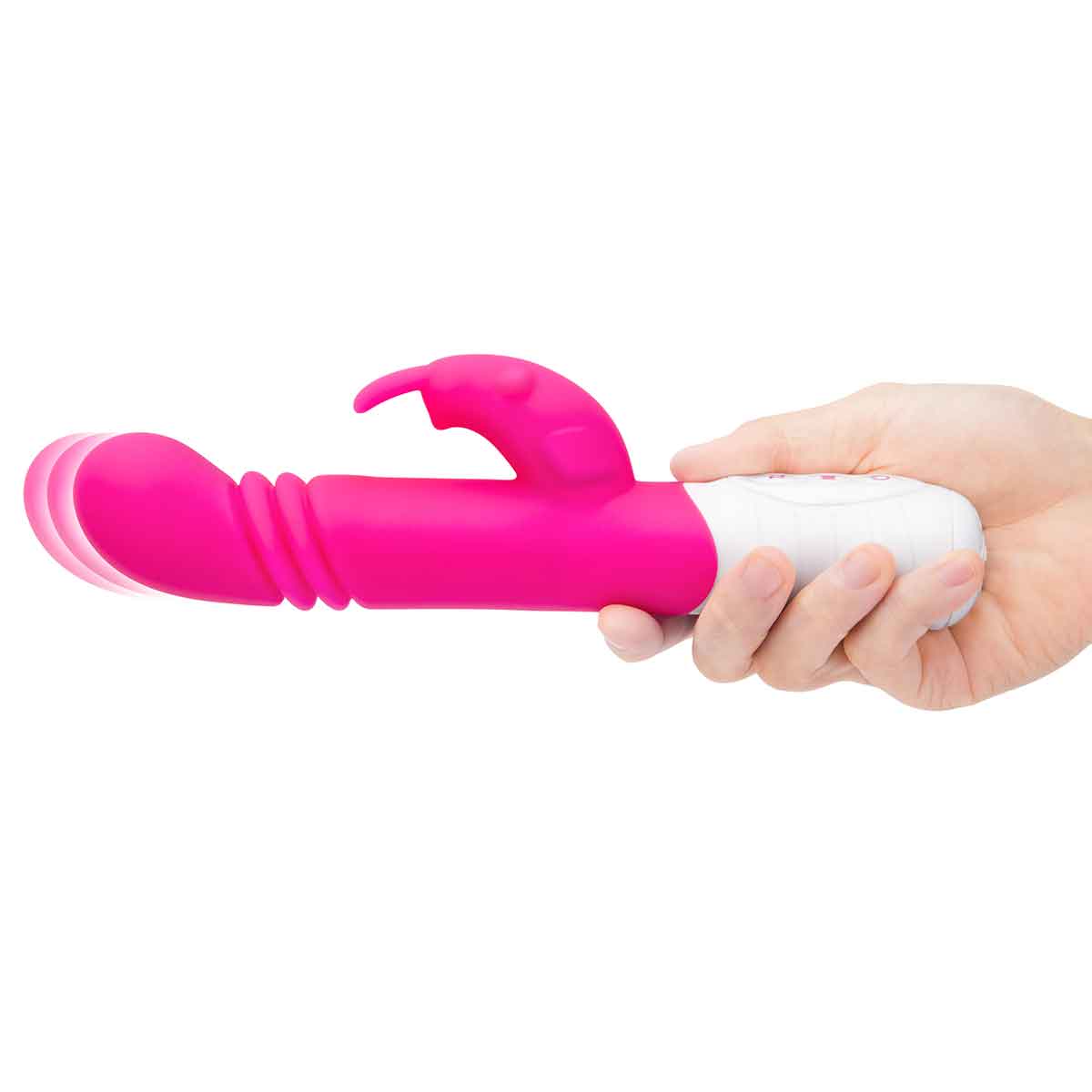 Rabbit Essentials Небольшой тонкий розовый массажер для G-точки SLIM SHAFT THRUSTING G-SPOT RABBIT