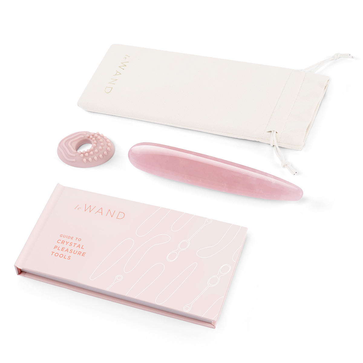 le WAND Массажер тонкий le WAND Crystal Slim Wand розовый кварц