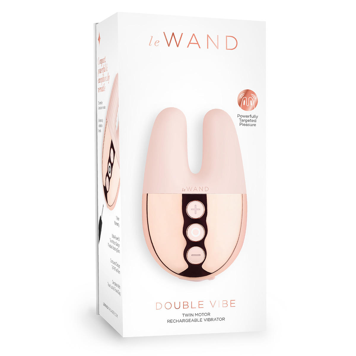 le WAND Массажер с двойной вибрацией le WAND Double Vibe розовое золото