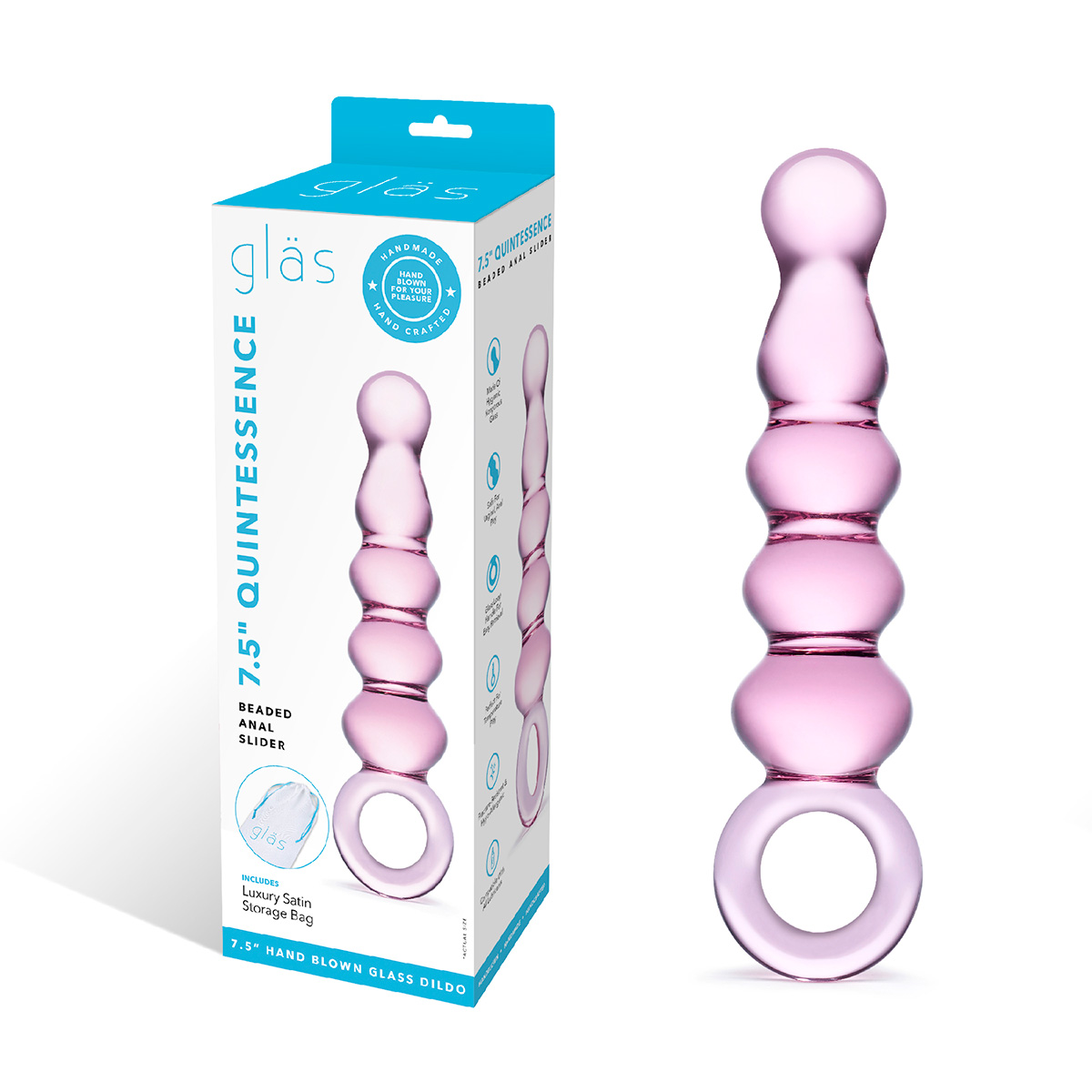 Glas Анальный розовый жезл QUINTESSENCE ANAL SLIDER