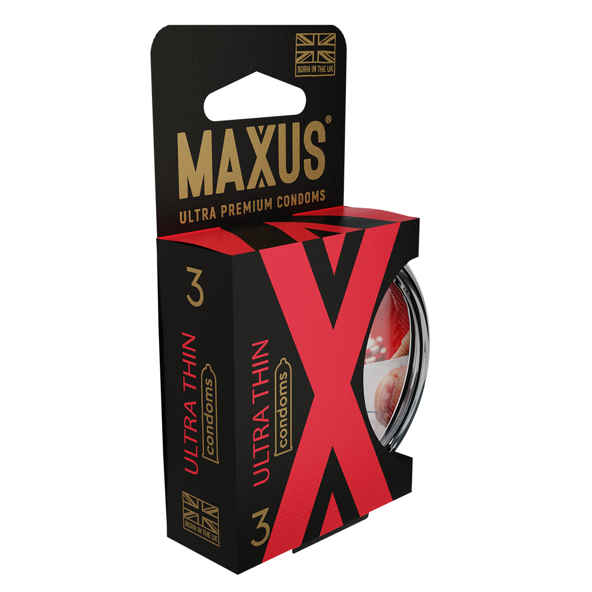 Maxus Презервативы в пластиковом кейсе ультратонкие MAXUS AIR Ultra thin X-Edition - 1 уп (3 шт)