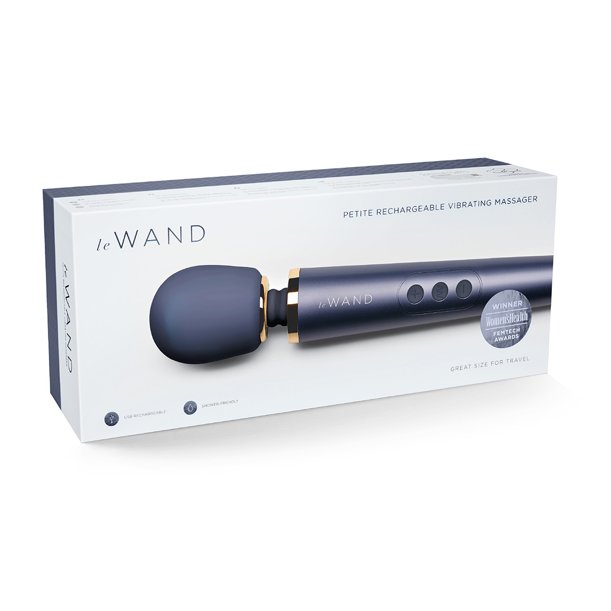 le WAND Роскошный кобальтовый синий мини-ванд Le Wand Petite Massager
