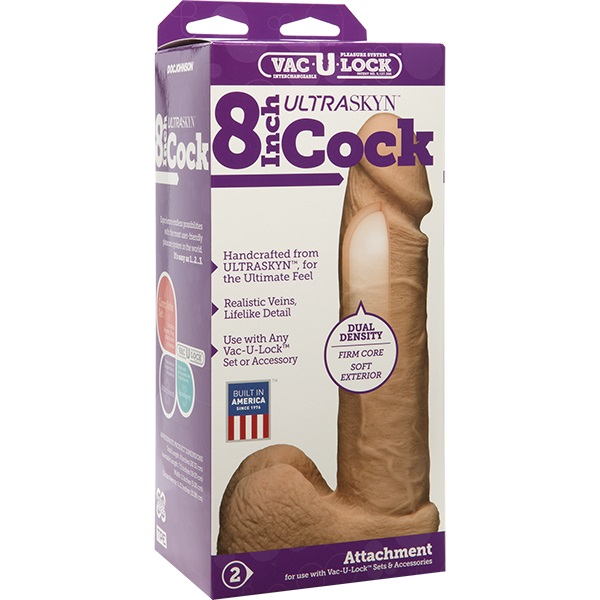 8 ультрареалистик насадка Харнесс Vac-U-Lock™ - 8 ULTRASKYN™ Cock - Vanilla