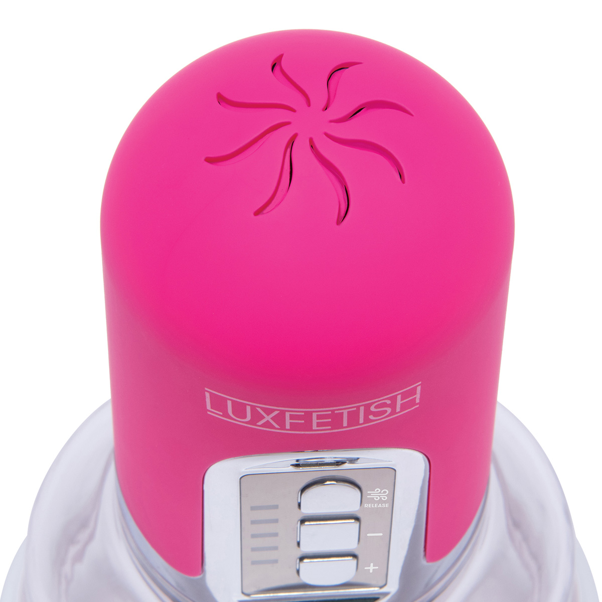 Lux Fetish Вакуумный насос-помпа для клитора Rechargeable 4-Function Auto Pussy Pump With Clit 20 Clamp
