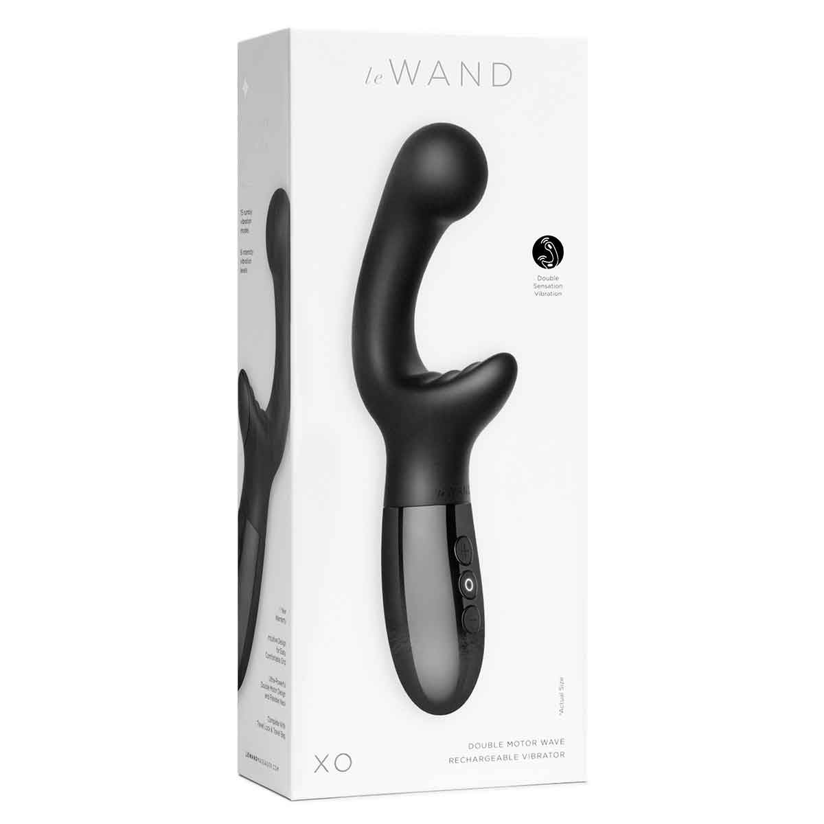 le WAND Элегантный вибромассажер с двумя моторами le WAND XO черный