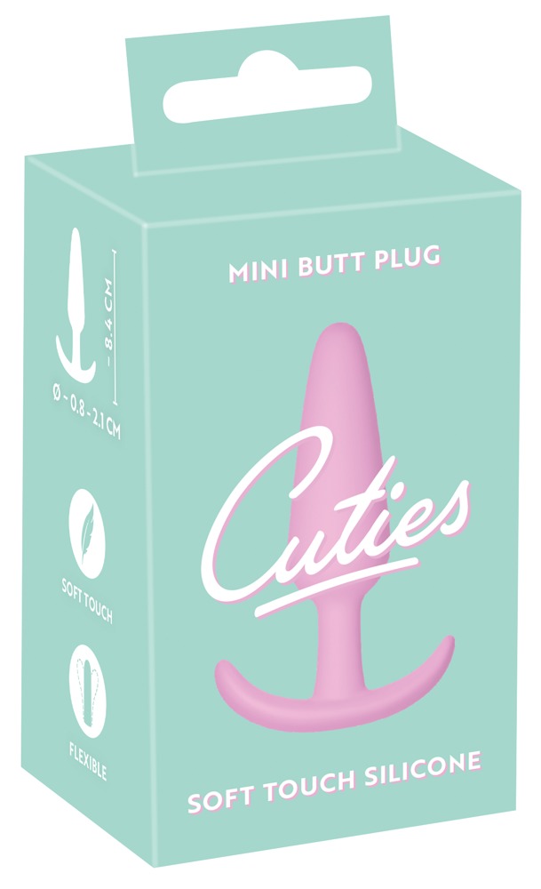 Анальная пробка мини Cuties розовая