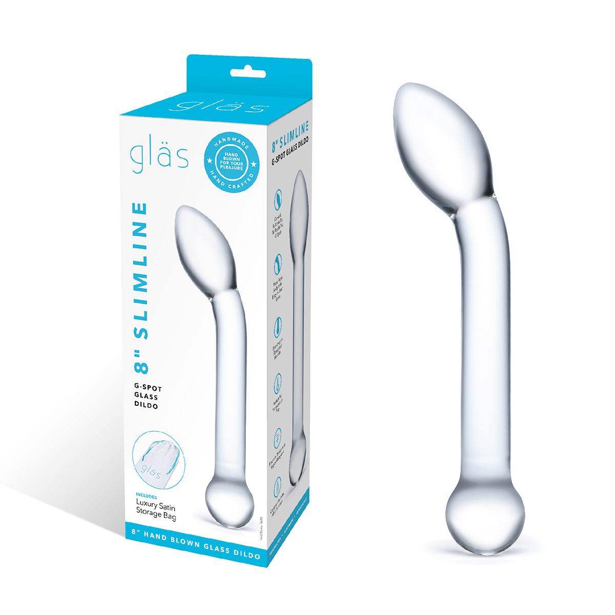 Glas Стеклянный фаллос для точки G SLIMLINE G-SPOT