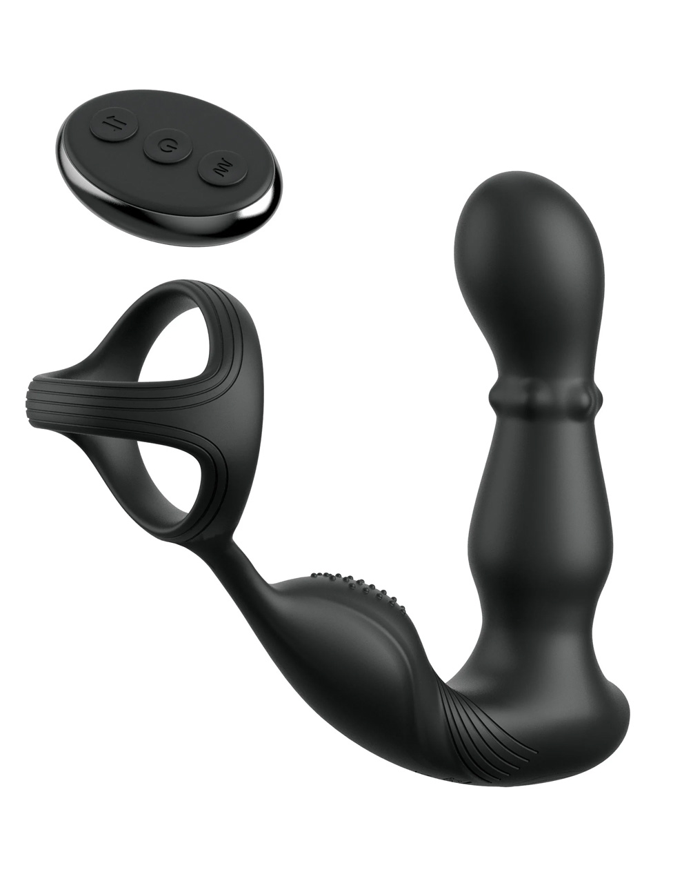 Вибромассажёр простаты с эрекционным кольцом ASS-GASM SLIDE & GLIDE
