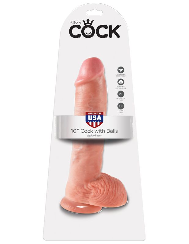 Фаллоимитатор-гигант King Cock 10 Cock with Balls