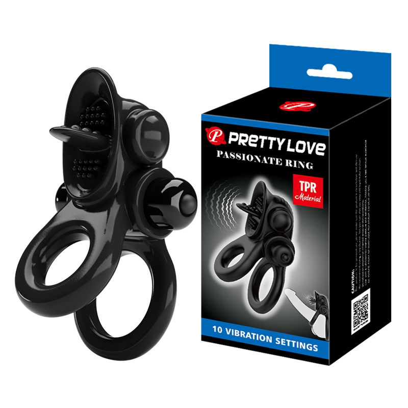 Passionate Ring Эрекционное кольцо с подхватом мошонки и стимулятором клитора