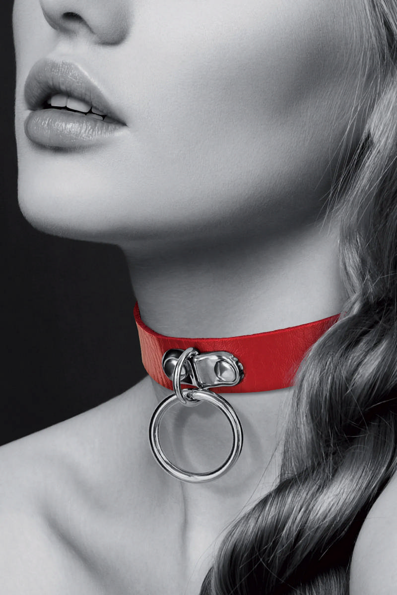Чокер с кольцом COLLIER FETISH ROUGE