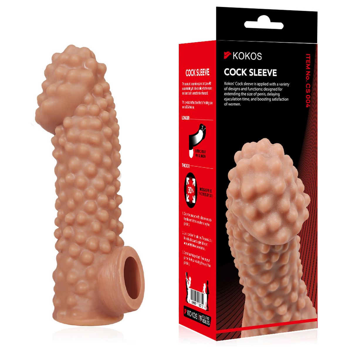 Насадка на фаллос с бугорками COCK SLEEVE RES.004