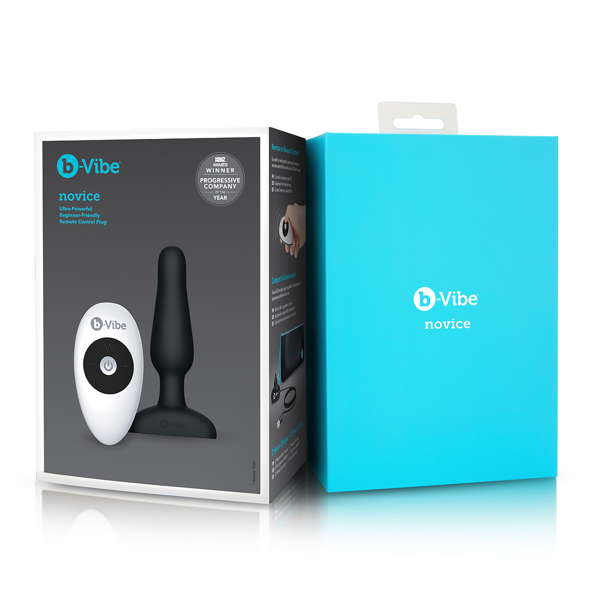 b-Vibe Анальный премиум-миниплаг b-Vibe Novice Plug черный