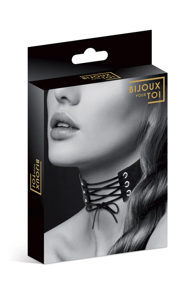 Чокер с шнуровкой CHOKER LACET NOIR
