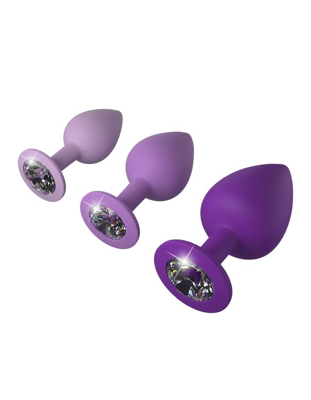 Набор анальных пробок со стразами Fantasy For Her Her Little Gems Trainer Set