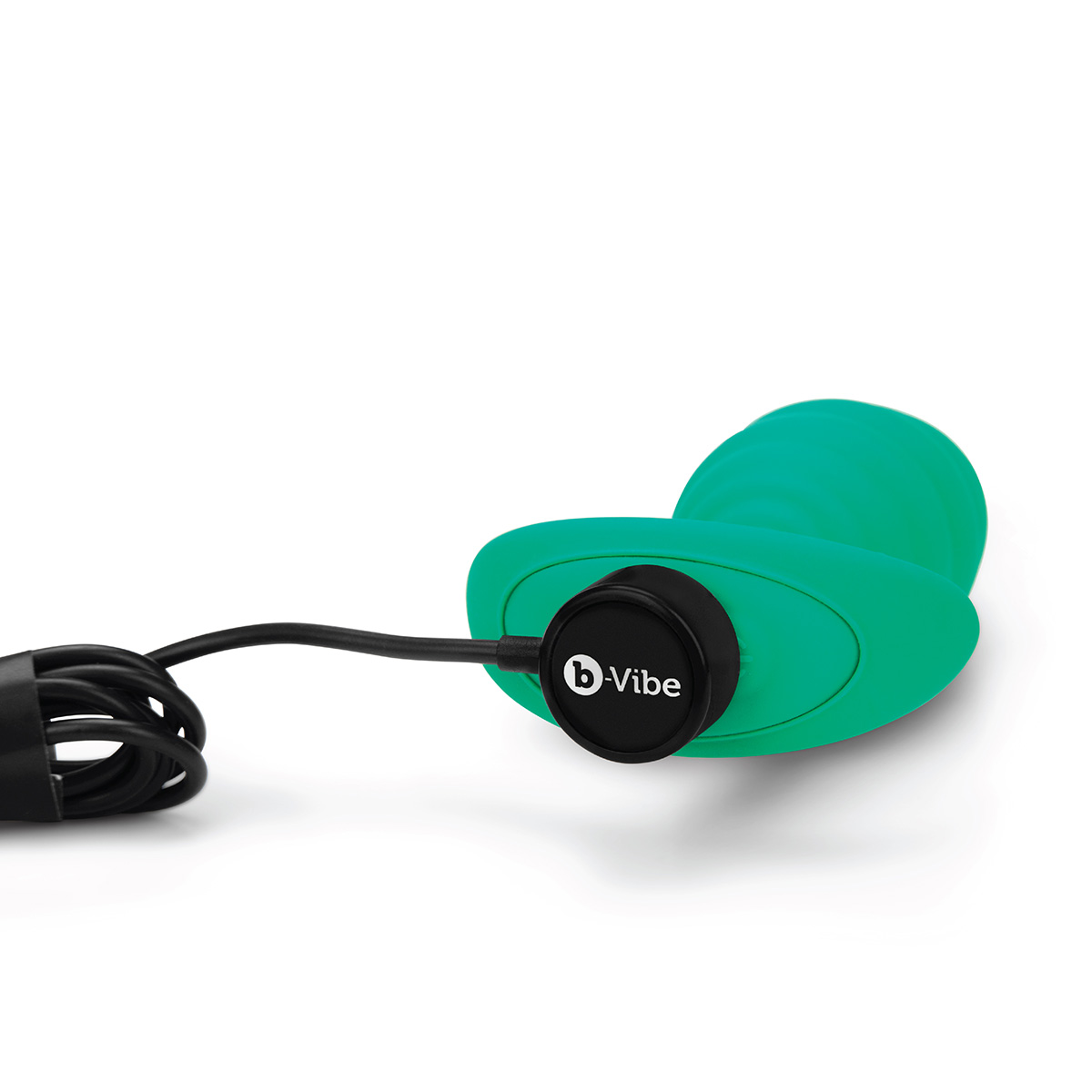 b-Vibe Ребристый текстурированный анальный плаг с вибрацией от b-Vibe Twist