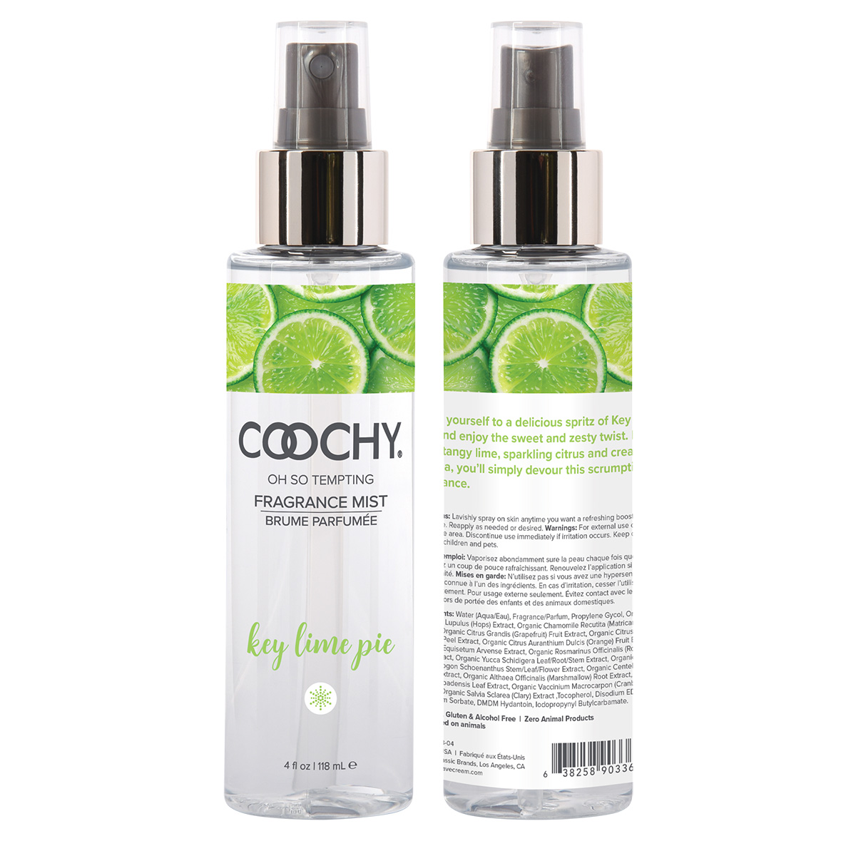 Coochy Срок до 01.09.2026 Уходовый спрей для тела с ароматом пирога с лаймом COOCHY Key Lime Pie 118 мл