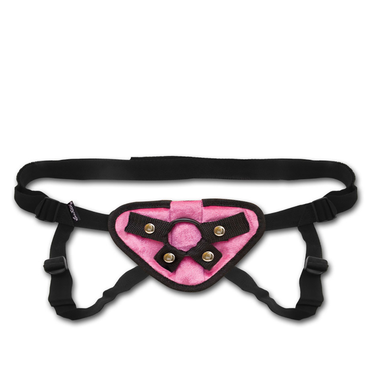 Lux Fetish Розовые плюшевые трусики для страпона Strap on harness