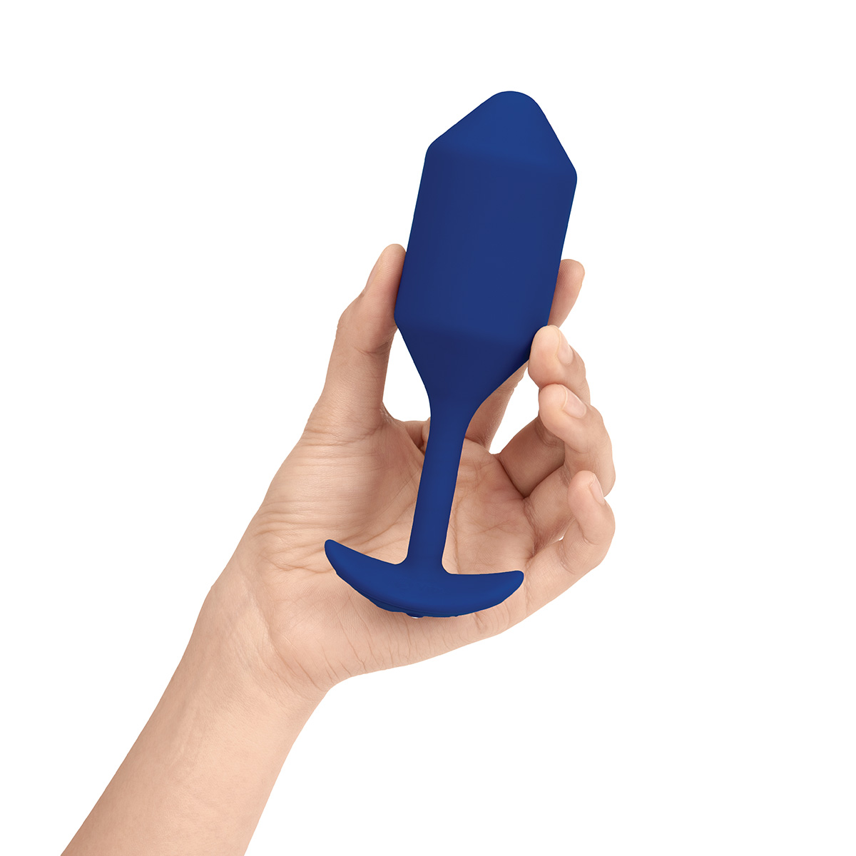 b-Vibe Профессиональная пробка для ношения с вибрацией синяя B-Vibe Vibrating Snug Plug 4