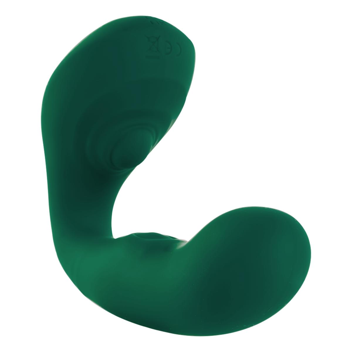 Tracy's Dog Вибромассажер с тремя независимыми моторами Cobra Clitoral Vibrator изумрудный