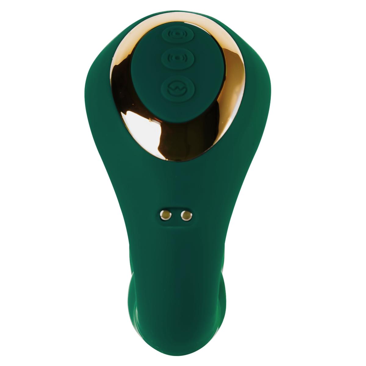 Tracy's Dog Вибромассажер с тремя независимыми моторами Cobra Clitoral Vibrator изумрудный