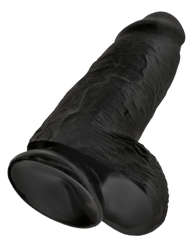 Фаллоимитатор реалистик утолщенный King Cock Chubby - Black