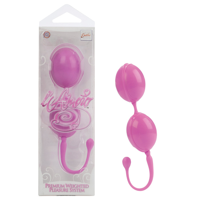 California Exotic Novelties Каплевидные вагинальные шарики L'AMOUR розовые