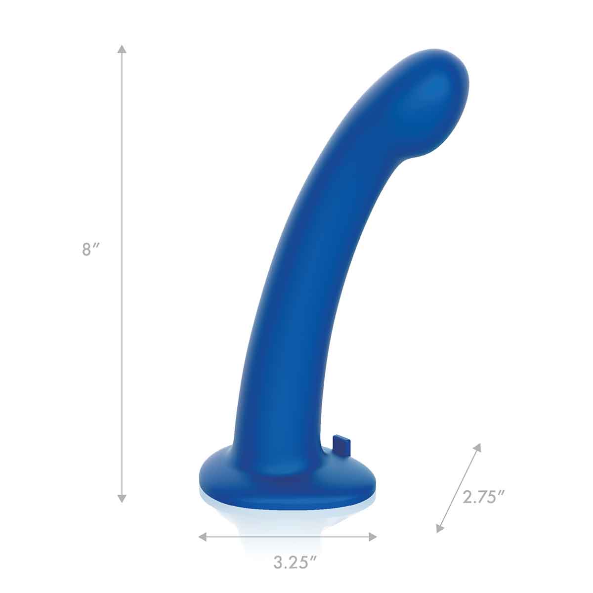 Pegasus Универсальный страпон с дистанционным управлением 8in Remote Control P-Spot G-Spot синий