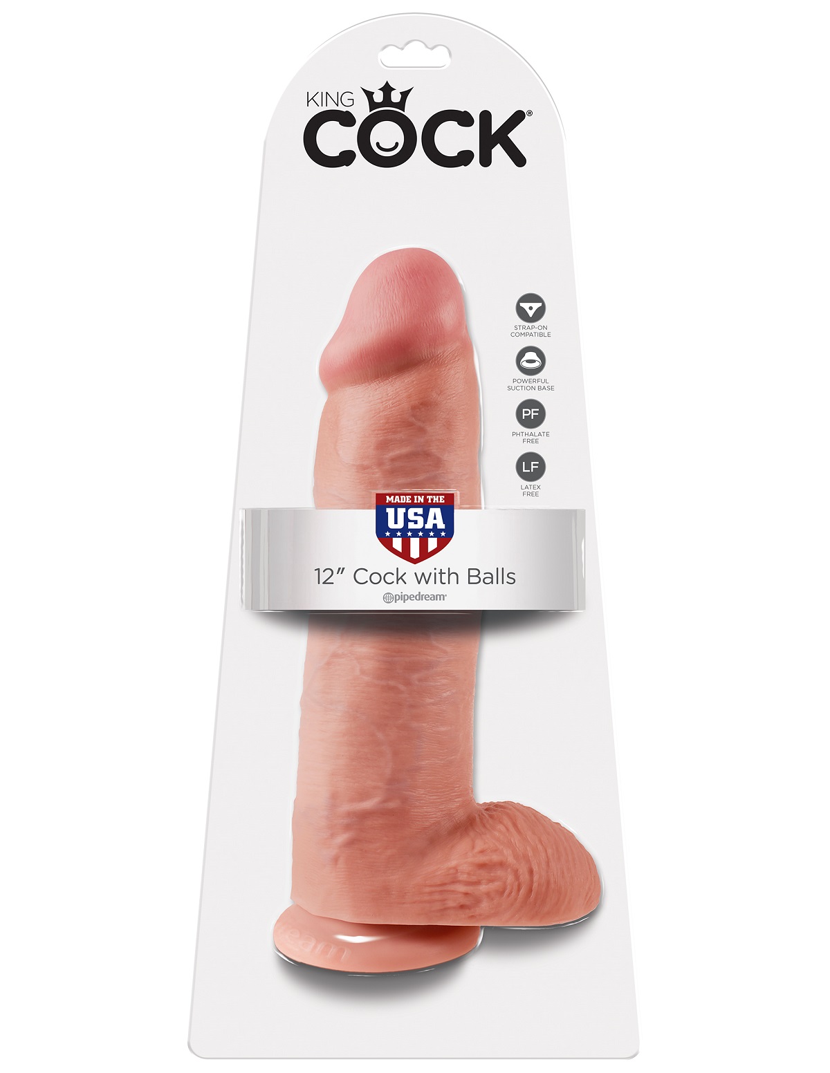 Фаллоимитатор на присоске Телесный King Cock