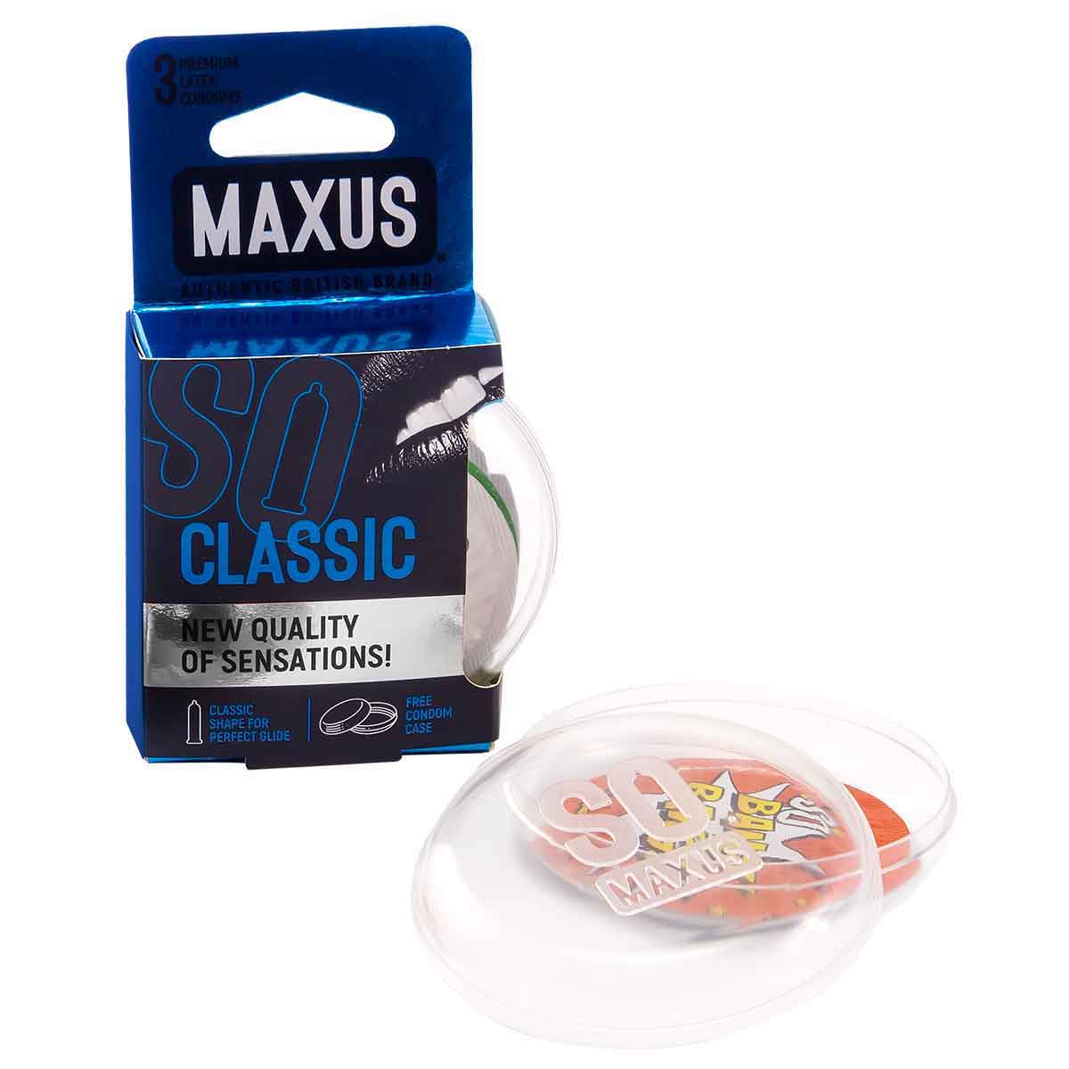 Maxus Презервативы в пластиковом кейсе классические MAXUS AIR Classic №3 - 1 уп (3 шт)