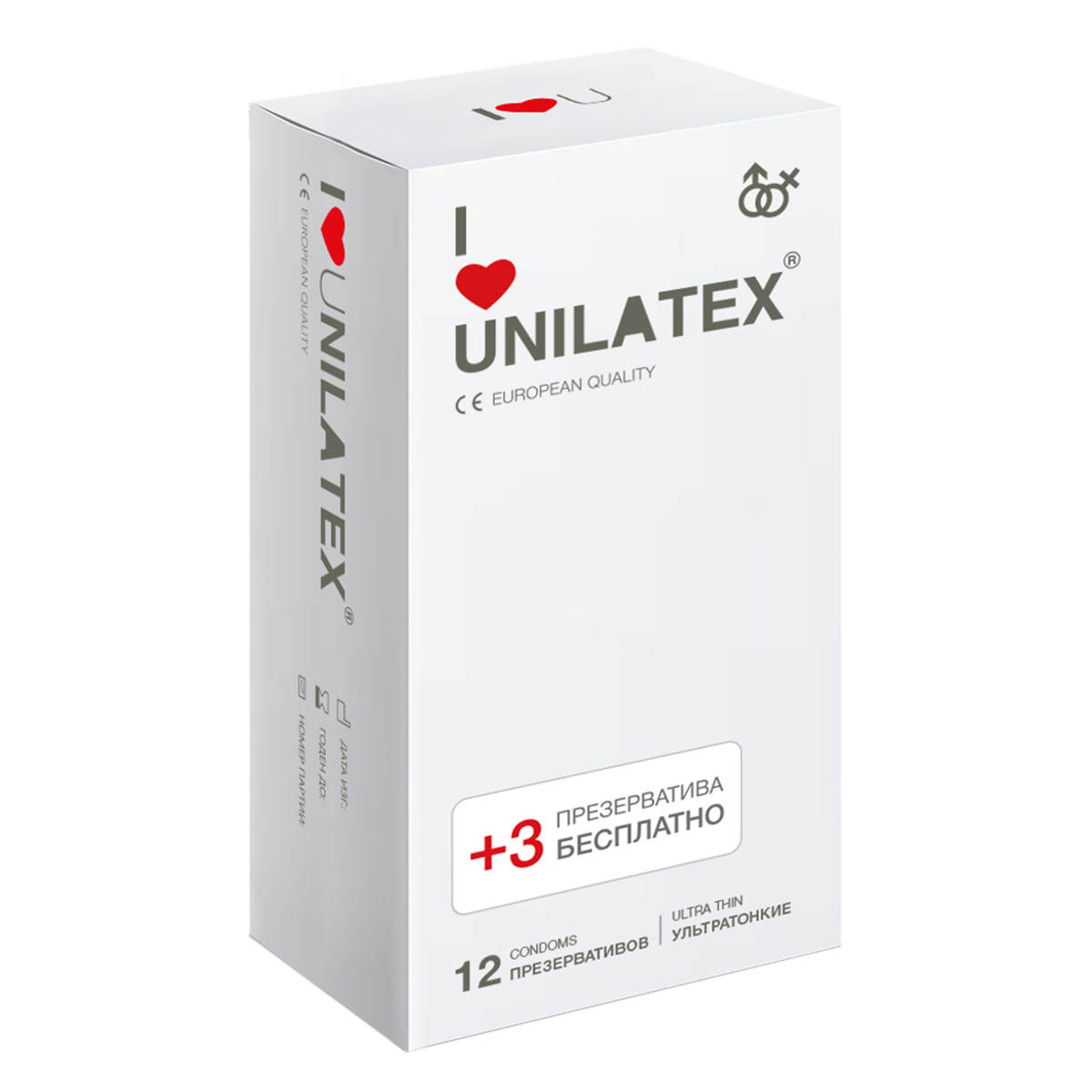 Unilatex Ультратонкие презервативы Unilatex® Ultrathin 1 уп (12+3 шт)