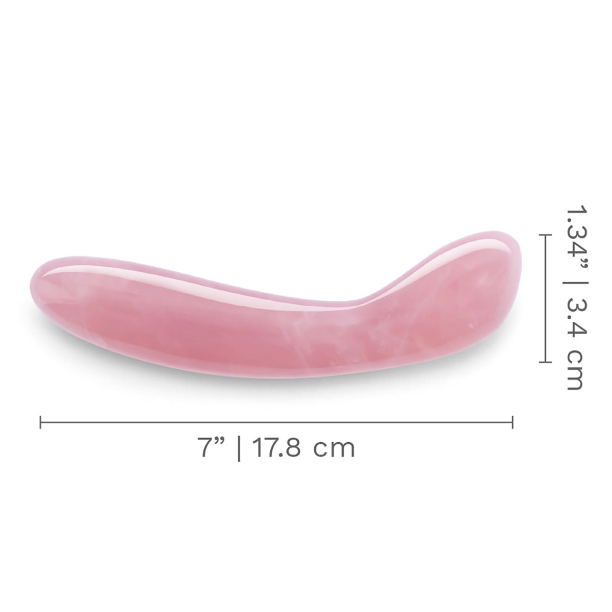 le WAND Массажер для G-точки le WAND Crystal G-Wand розовый кварц