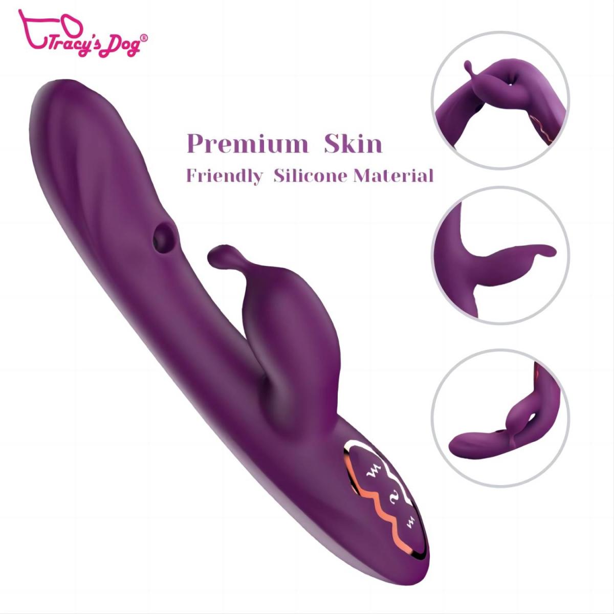 Tracy's Dog Вакуумный вибромассажер-кролик G Spot Alpha Rabbit Vibrator