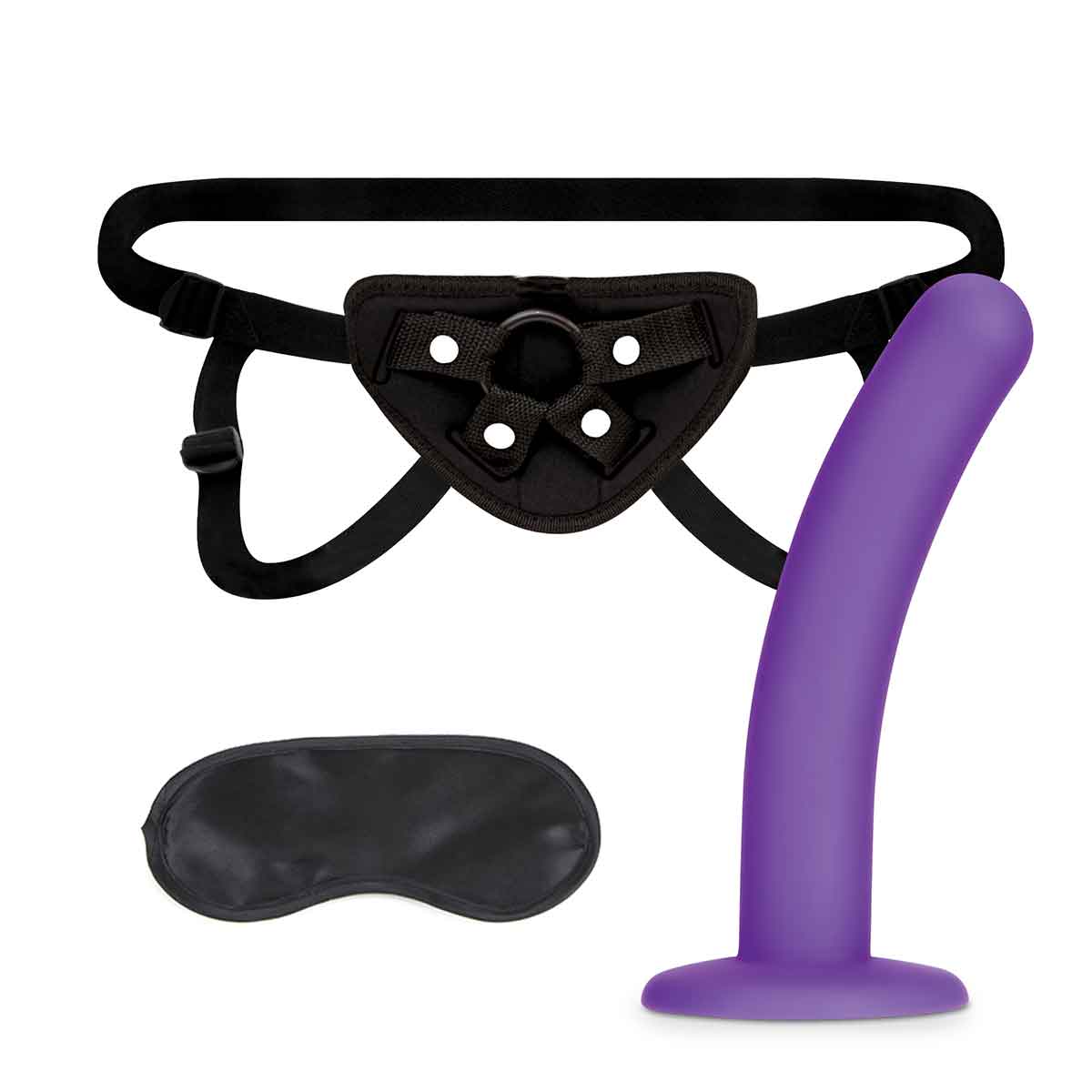 Lux Fetish Черные трусы с фаллосом для новичков Strap on Harness & 5in Dildo Set