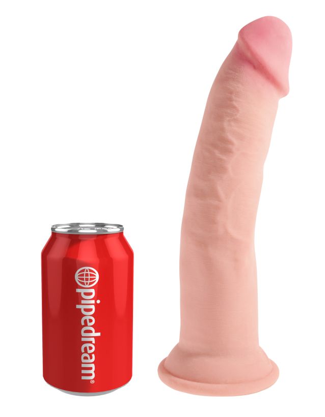 Фаллоимитатор на присоске King Cock Plus 9 Triple Density Cock - Flesh
