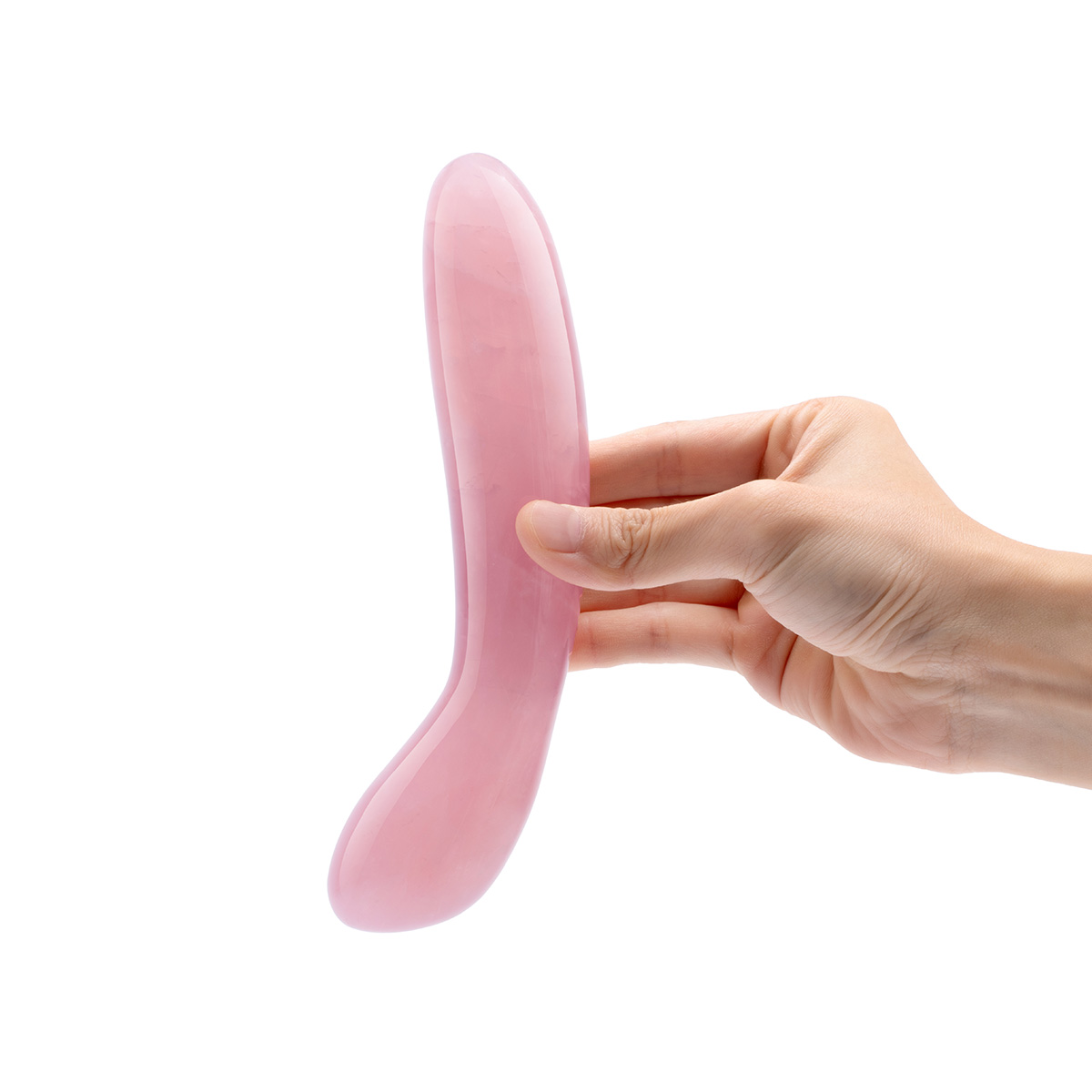 le WAND Массажер для G-точки le WAND Crystal G-Wand розовый кварц